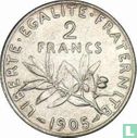 Frankrijk 2 francs 1905 - Afbeelding 1