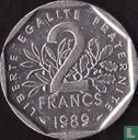 Frankrijk 2 francs 1989 - Afbeelding 1