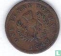 Nova Scotia 1 penny 1843 - Afbeelding 1