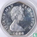 Man 50 pence 1980 (PROOF - zilver) - Afbeelding 1