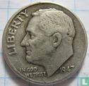 États-Unis 1 dime 1947 (D) - Image 1