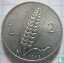 Italië 2 lire 1948 - Afbeelding 1