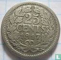 Nederland 25 cent 1917