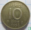 Zweden 10 öre 1956 - Afbeelding 1