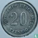 Duitse Rijk 20 pfennig 1875 (F) - Afbeelding 1