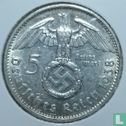 German Empire 5 reichsmark 1938 (F) - Image 1