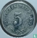 Deutsches Reich 5 Pfennig 1893 (G) - Bild 1