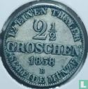 Oldenburg 2½ groschen 1858 - Afbeelding 1
