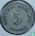 Duitse Rijk 5 pfennig 1901 (F) - Afbeelding 1