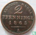 Prussia 2 pfenninge 1865 - Image 1