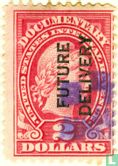 Documentary Stamps, met opdruk 2 $ - Afbeelding 1