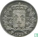 France 2 francs 1828 (W) - Image 1