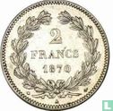France 2 francs 1870 (Cérès - A - sans légende) - Image 1