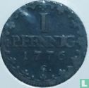 Saxonia-Albertine 1 Pfennig 1776 - Bild 1