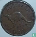 Australie 1 penny 1952 (avec point - Perth) - Image 1