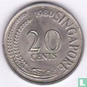 Singapour 20 cents 1980 - Image 1