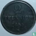 Hannover 2 pfennige 1855 - Afbeelding 1