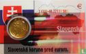 Slowakije 1 koruna 1995 (coincard) - Afbeelding 2