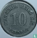 Empire allemand 10 pfennig 1898 (E) - Image 1