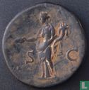 Romeinse Rijk, AE Sestertius, 117-138 AD, Hadrianus, Rome, 134-138 AD - Afbeelding 2