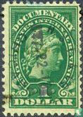 Liberty - Documentary Stamp (zonder series 1914), 1 $ - Afbeelding 1