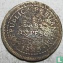 Pérou ¼ peso 1823 (sans V) - Image 1