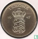 Denmark 1 krone 1947 - Image 1