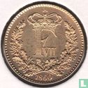 Denemarken 1 skilling rigsmønt 1860 - Afbeelding 1