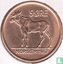 Norvège 5 øre 1967 - Image 1