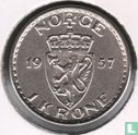 Norvège 1 krone 1957 - Image 1