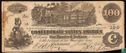 Confederate States of America  100 dollars  1864 - Afbeelding 1