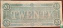 Confederate States of America  20 dollars  1864 - Afbeelding 2