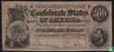 Confederate States of America  500 dollars  1864 - Afbeelding 1