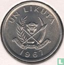 Congo-Kinshasa 1 likuta 1967 - Image 1