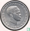 Rwanda 1 franc 1969 - Afbeelding 1