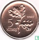 Turkey 5 kurus 1980 "FAO" - Image 1