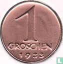 Autriche 1 groschen 1933 - Image 1
