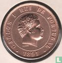 Portugal 20 réis 1891 (zonder muntteken) - Afbeelding 1