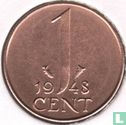 Netherlands 1 cent 1948 - Image 1