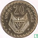 Rwanda 20 francs 1977 - Image 2