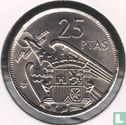 Spain 25 pesetas 1957 (69) - Image 1