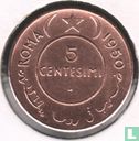 Somalie 5 centesimi 1950 (année 1369) - Image 1