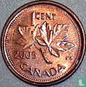 Canada 1 cent 2005 (acier recouvert de cuivre) - Image 1