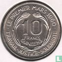 Guinea 10 francs 1962 - Image 2