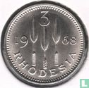 Rhodesien 3 Pence 1968 - Bild 1