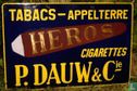 Petrus Dauw HEROS  tabak Appelterre emaillebord  - Image 2