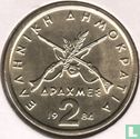 Greece 2 drachmes 1984 - Image 1
