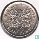 Kenya 50 cents 1967 - Image 1