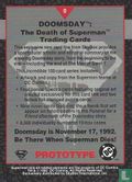Doomsdat: The Death of Superman Trading Cards [Prototype] - Afbeelding 2