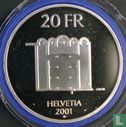 Switzerland 20 francs 2001 (PROOF) "Müstair cloister" - Image 1